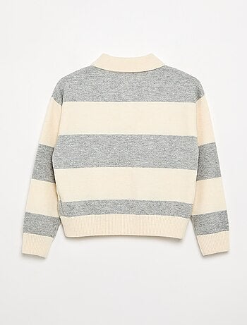 Jersey cálido con cuello polo