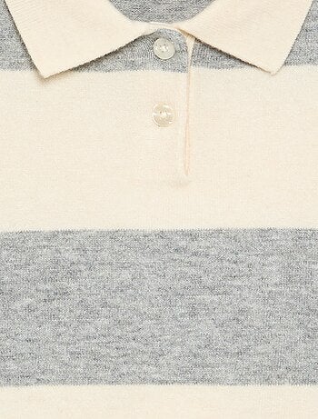 Jersey cálido con cuello polo