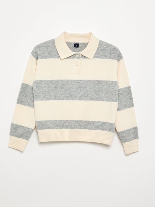 Jersey cálido con cuello polo - Kiabi
