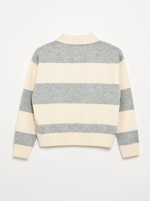 Jersey cálido con cuello polo - Kiabi