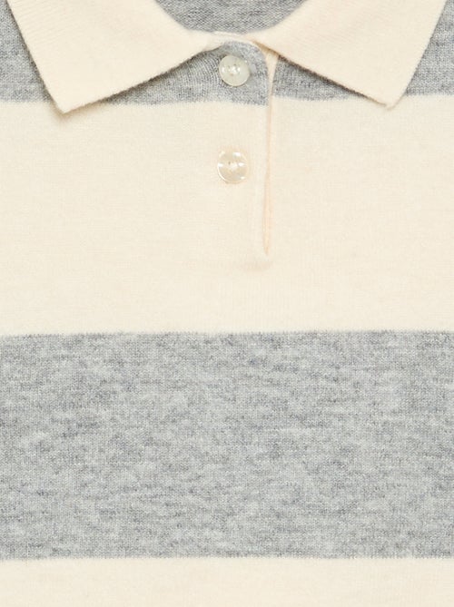 Jersey cálido con cuello polo - Kiabi