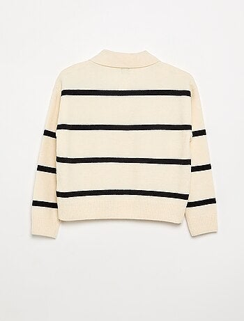Jersey cálido con cuello polo