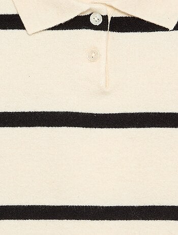 Jersey cálido con cuello polo