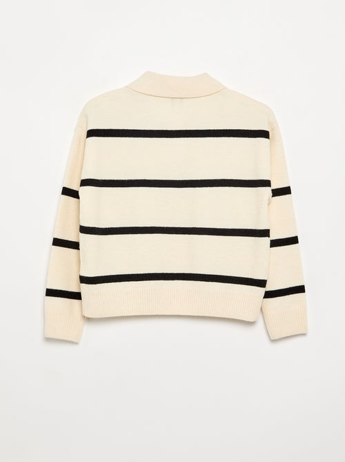 Jersey cálido con cuello polo - Kiabi