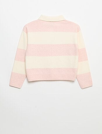 Jersey cálido con cuello polo