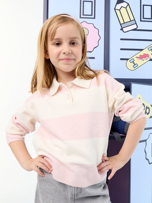 Jersey cálido con cuello polo - Kiabi
