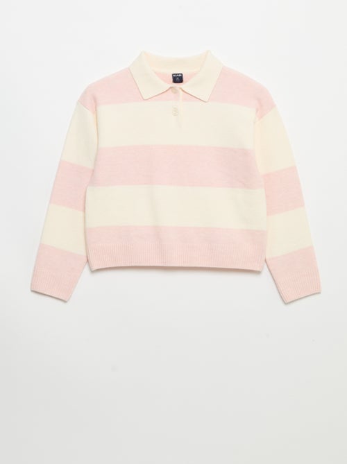 Jersey cálido con cuello polo - Kiabi