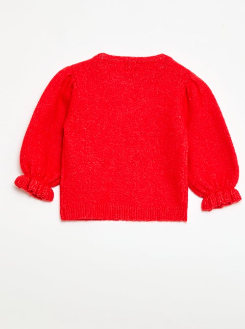 Jersey cálido con mangas abullonadas - Kiabi