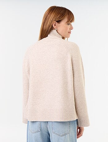 Jersey cálido de cuello alto