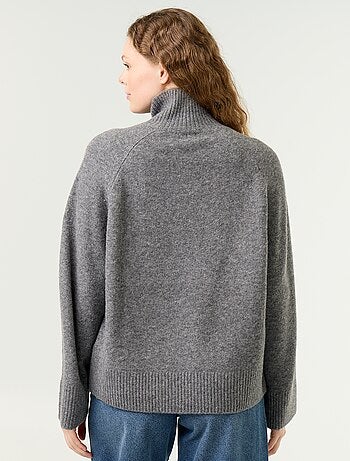 Jersey cálido de cuello alto