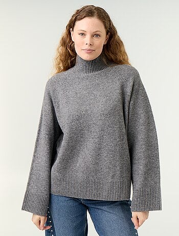 Jersey cálido de cuello alto