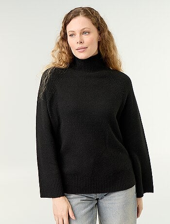 Jersey cálido de cuello alto