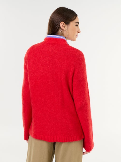 Jersey cálido de mohair de cuello redondo - Kiabi