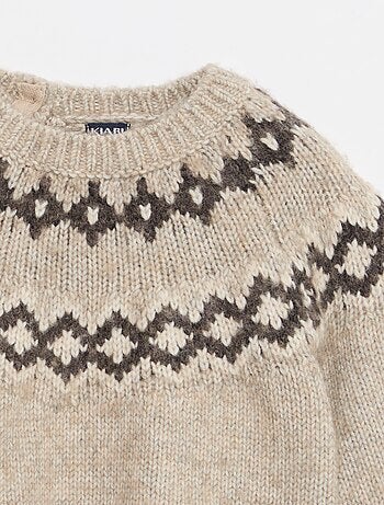 Jersey cálido jacquard