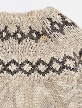 Jersey cálido jacquard