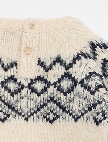 Jersey cálido jacquard