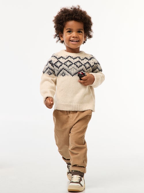 Jersey cálido jacquard - Kiabi