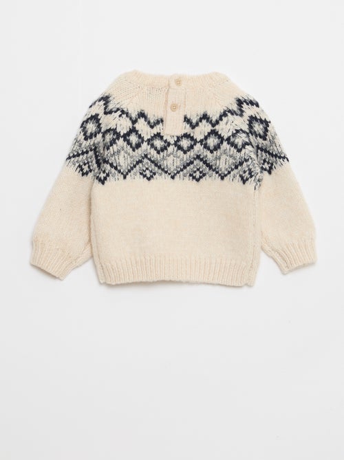 Jersey cálido jacquard - Kiabi