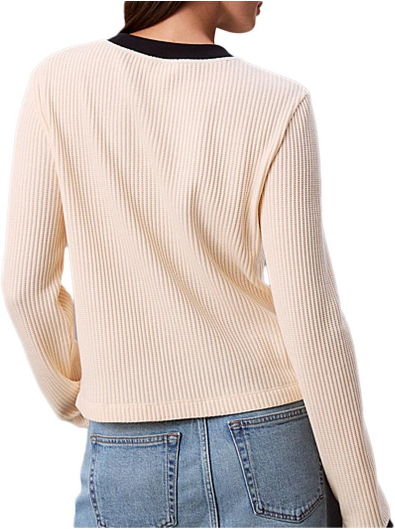 Jersey Calvin Klein Jeans para Mujer Beige - Kiabi