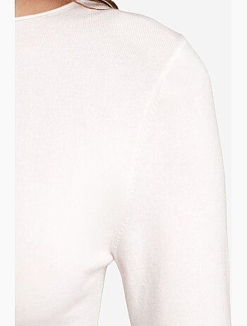 Women's jersey de canalé con escote barco slim fit dilvin
