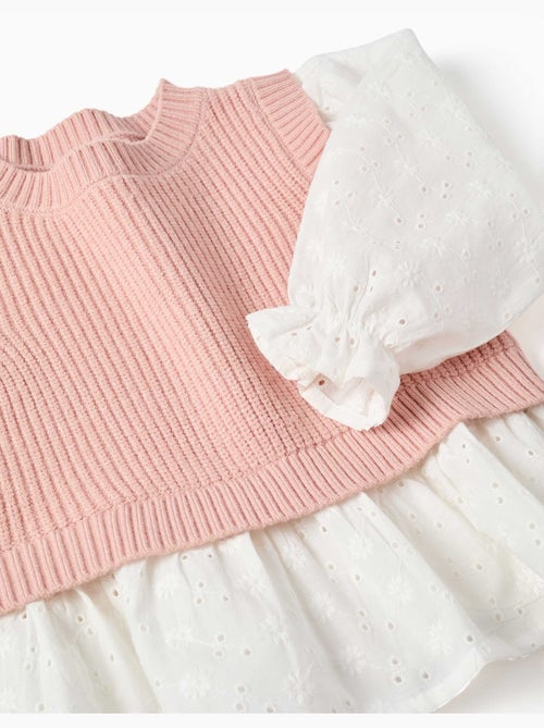 Jersey combinado de punto y algodón - Kiabi