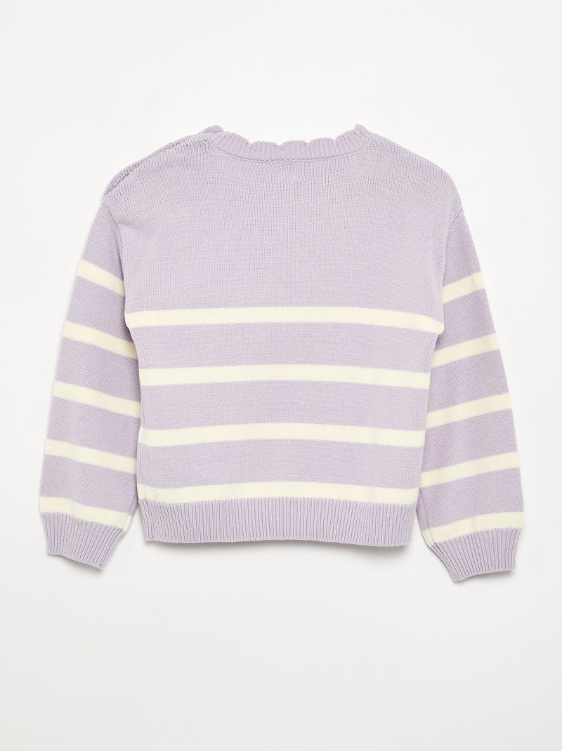 Jersey con abertura abotonada en el hombro Purpura - Kiabi