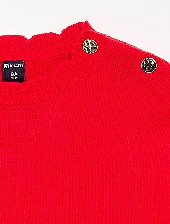 Jersey con abertura abotonada en el hombro