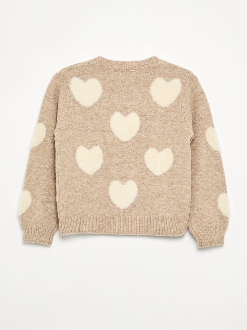 Jersey con animaciones all over Beige - Kiabi