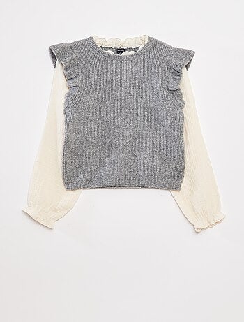 Jersey con blusa 2 en 1