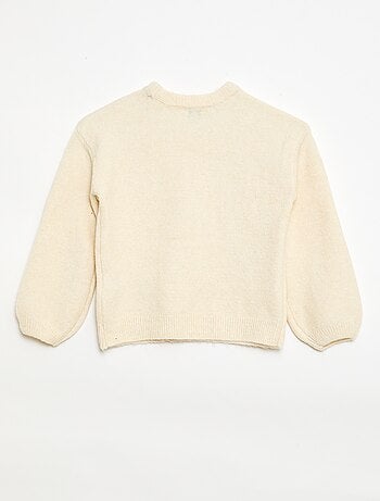 Jersey con bordados de flores