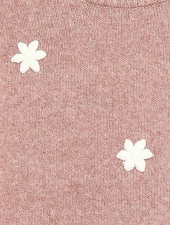 Jersey con bordados de flores