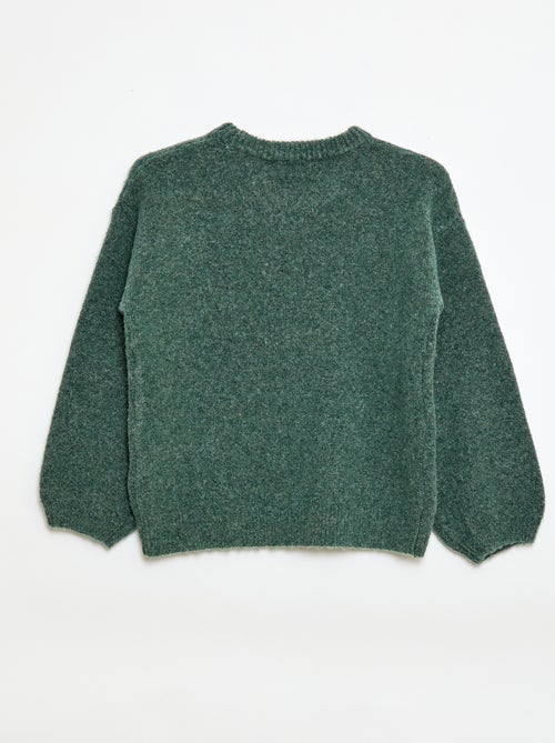 Jersey con bordados de flores - Kiabi