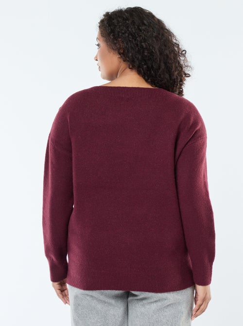 Jersey con botones decorativos en el hombro - Kiabi