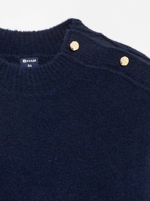Jersey con botones imantados en el hombro - Kiabi