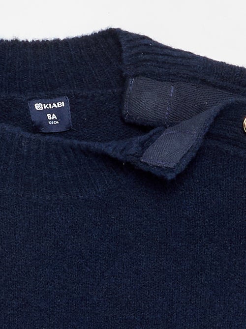 Jersey con botones imantados en el hombro - Kiabi