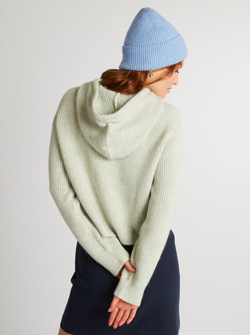 Jersey con capucha VERDE - Kiabi