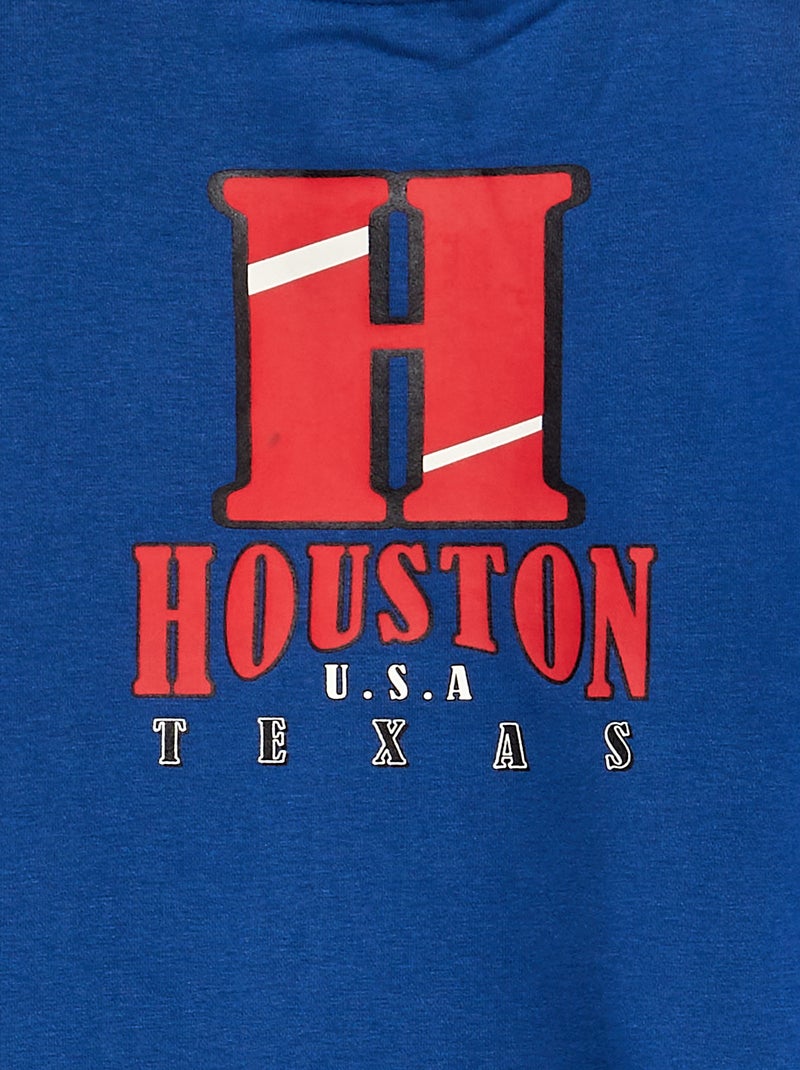 Jersey con cremallera en el cuello AZUL - Kiabi