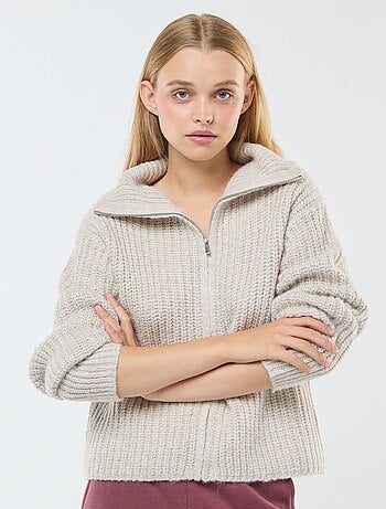 Jersey con cremallera en el cuello