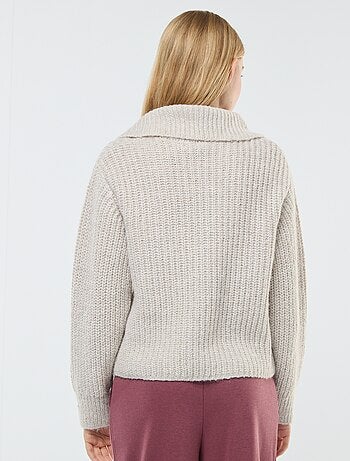 Jersey con cremallera en el cuello