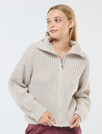 Jersey con cremallera en el cuello