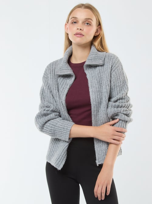 Jersey con cremallera en el cuello - Kiabi