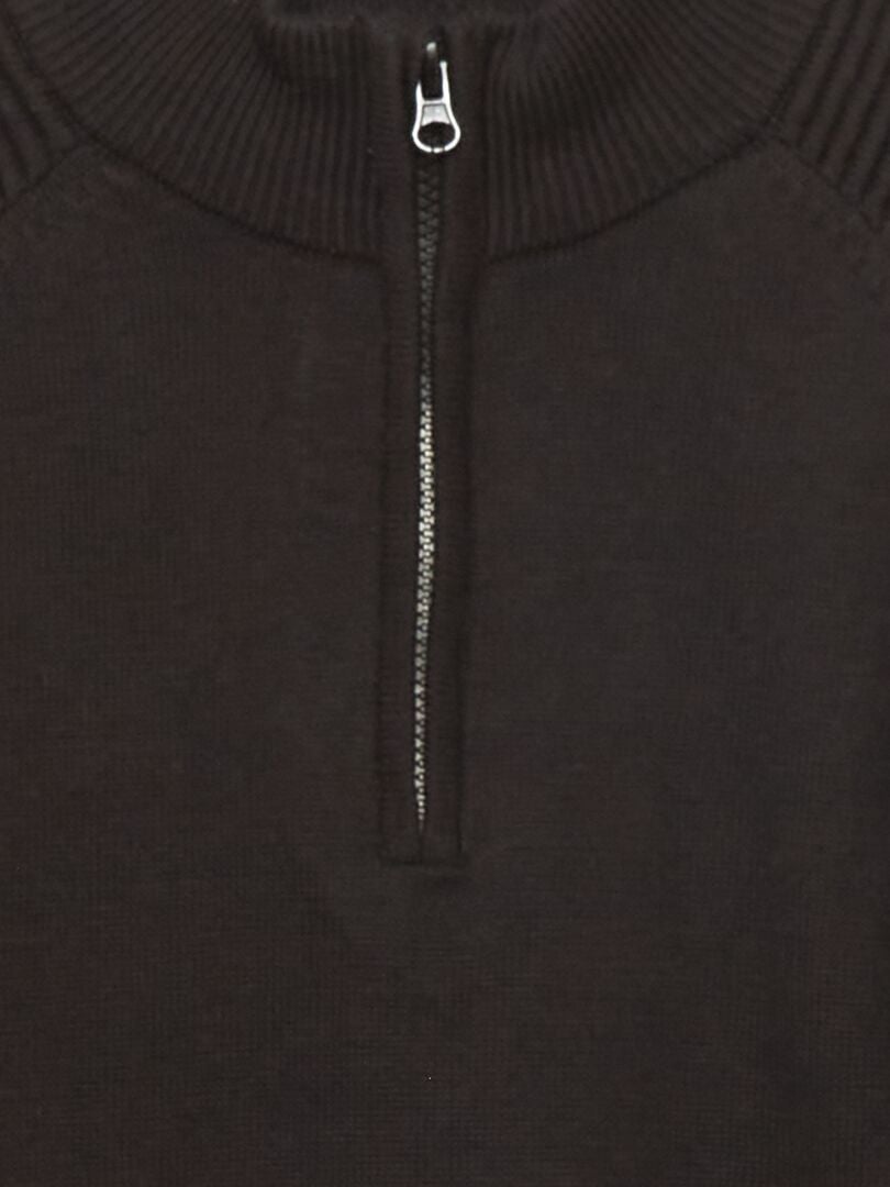Jersey con cremallera Lilena en punto Dark Shadow