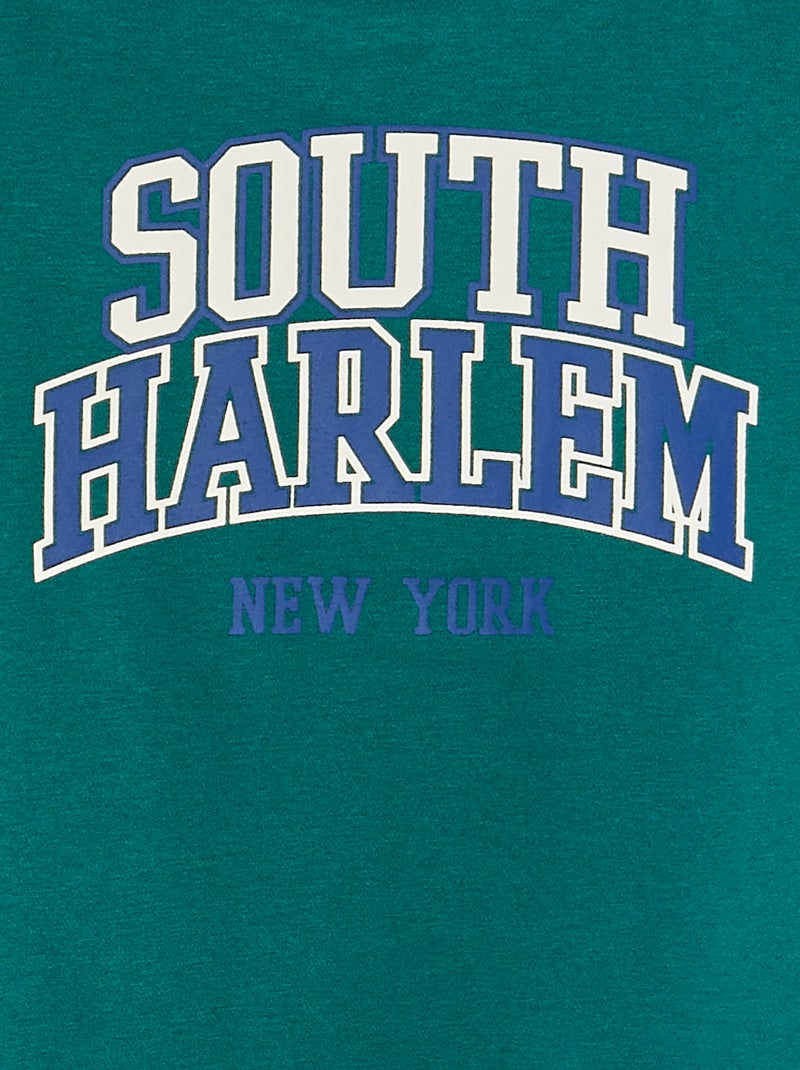 Jersey con cremallera en el cuello VERDE - Kiabi