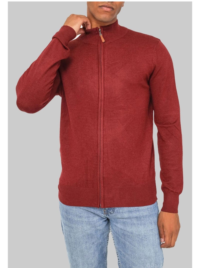 Jersey con cremallera Kebello Burdeos - Kiabi