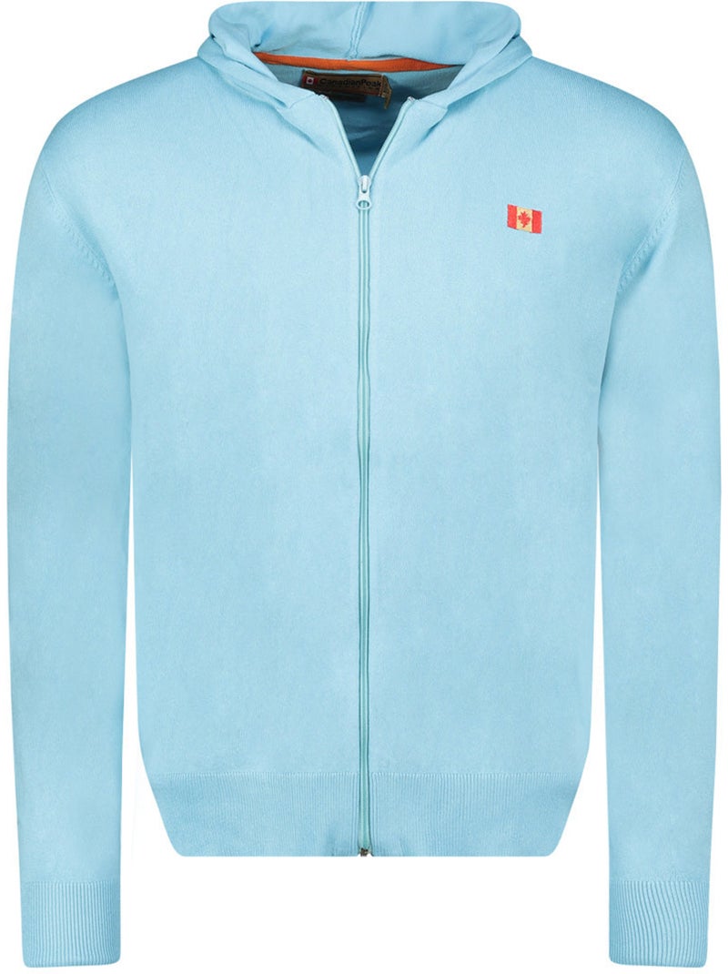 Jersey con cremallera y capucha felinoodeak – canadian peak Azul cielo - Kiabi