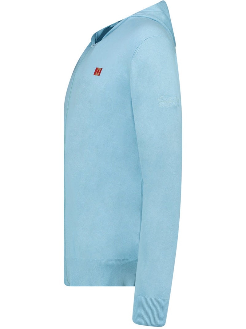 Jersey con cremallera y capucha felinoodeak – canadian peak Azul cielo - Kiabi