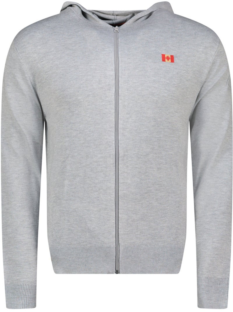 Jersey con cremallera y capucha felinoodeak – canadian peak Gris claro - Kiabi