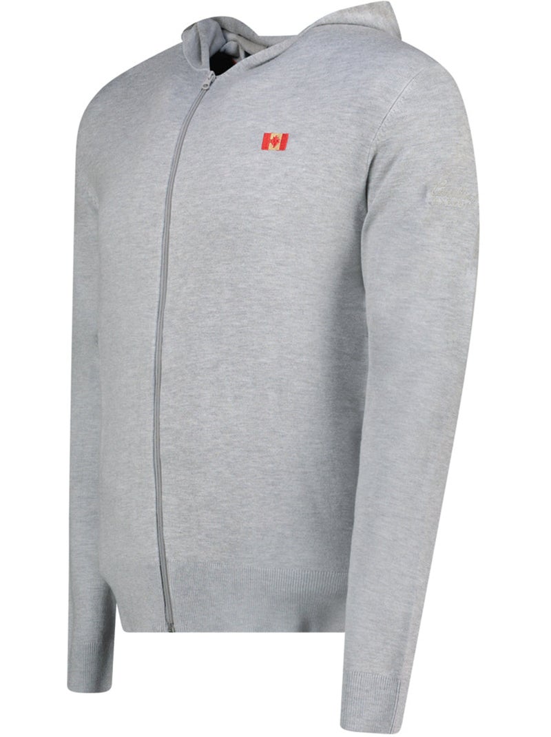 Jersey con cremallera y capucha felinoodeak – canadian peak Gris claro - Kiabi