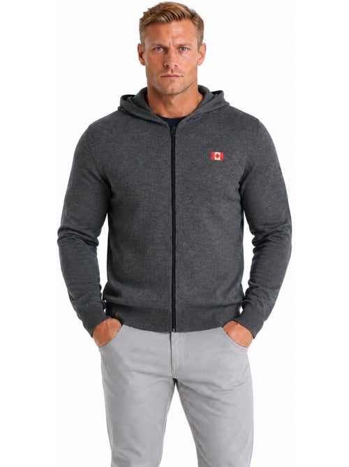 Jersey con cremallera y capucha felinoodeak – canadian peak - Kiabi