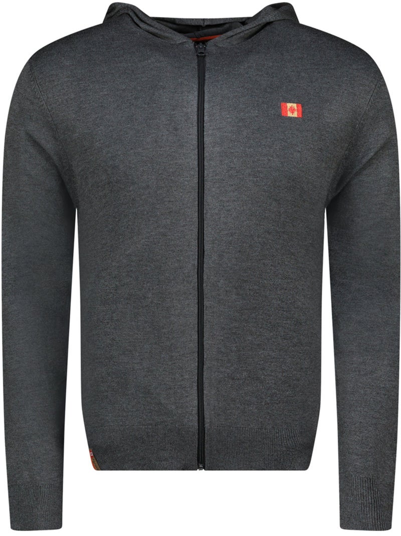 Jersey con cremallera y capucha felinoodeak – canadian peak Gris oscuro - Kiabi